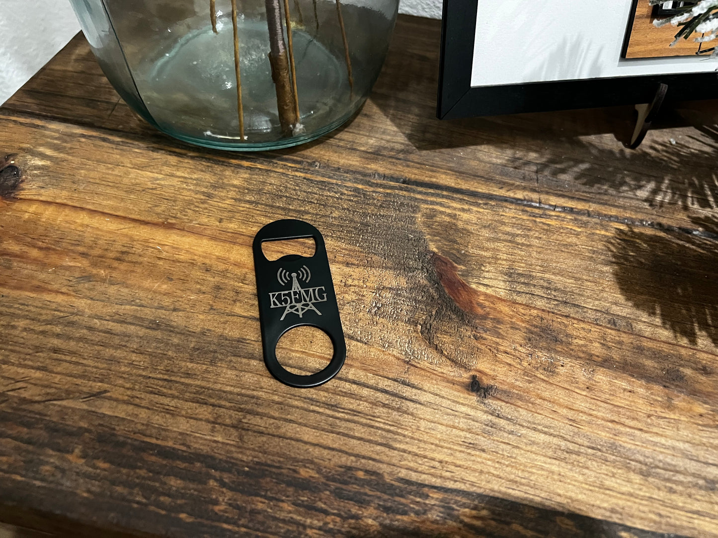 Black Stainless Steel Bottle Openers Personalized Engraved