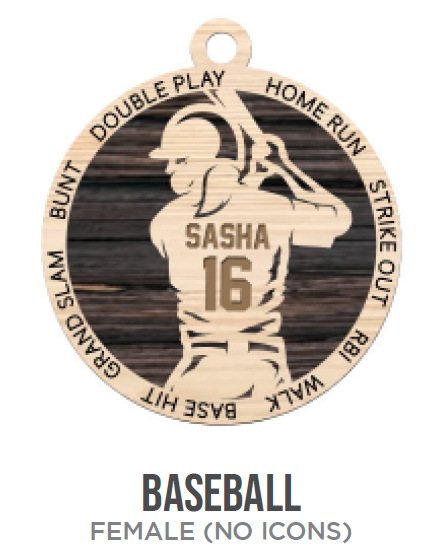 Baseball Sports Wooden Ornament