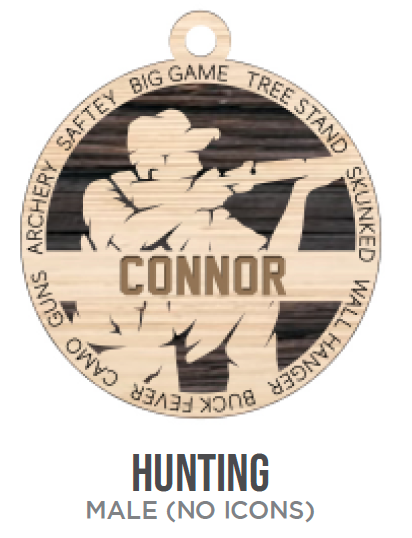 Hunting Sports Wooden Ornament