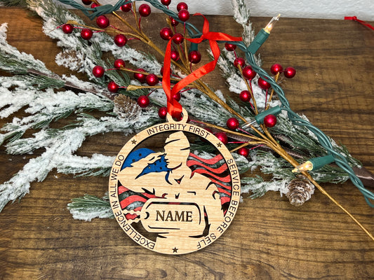 Custom Aircrew Wooden Ornament