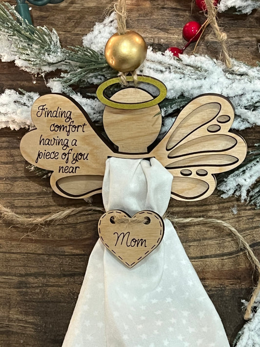 Angel Memorial Wooden Ornament